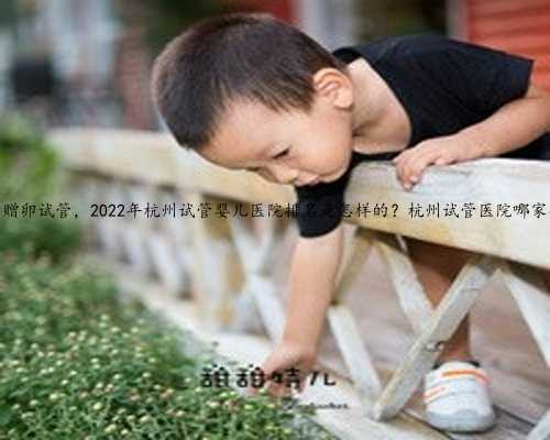 杭州赠卵试管，2022年杭州试管婴儿医院排名是怎样的？杭州试管医院哪家强？