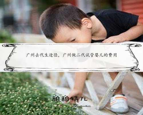 广州去代生途径，广州做二代试管婴儿的费用