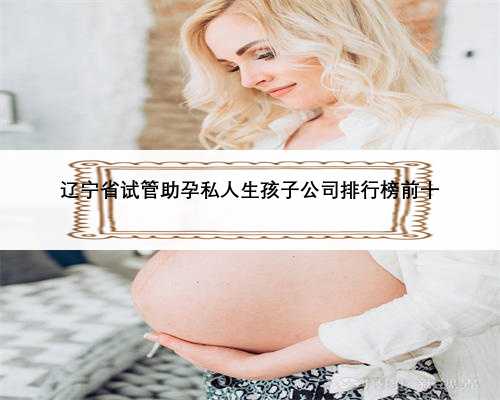 辽宁省试管助孕私人生孩子公司排行榜前十